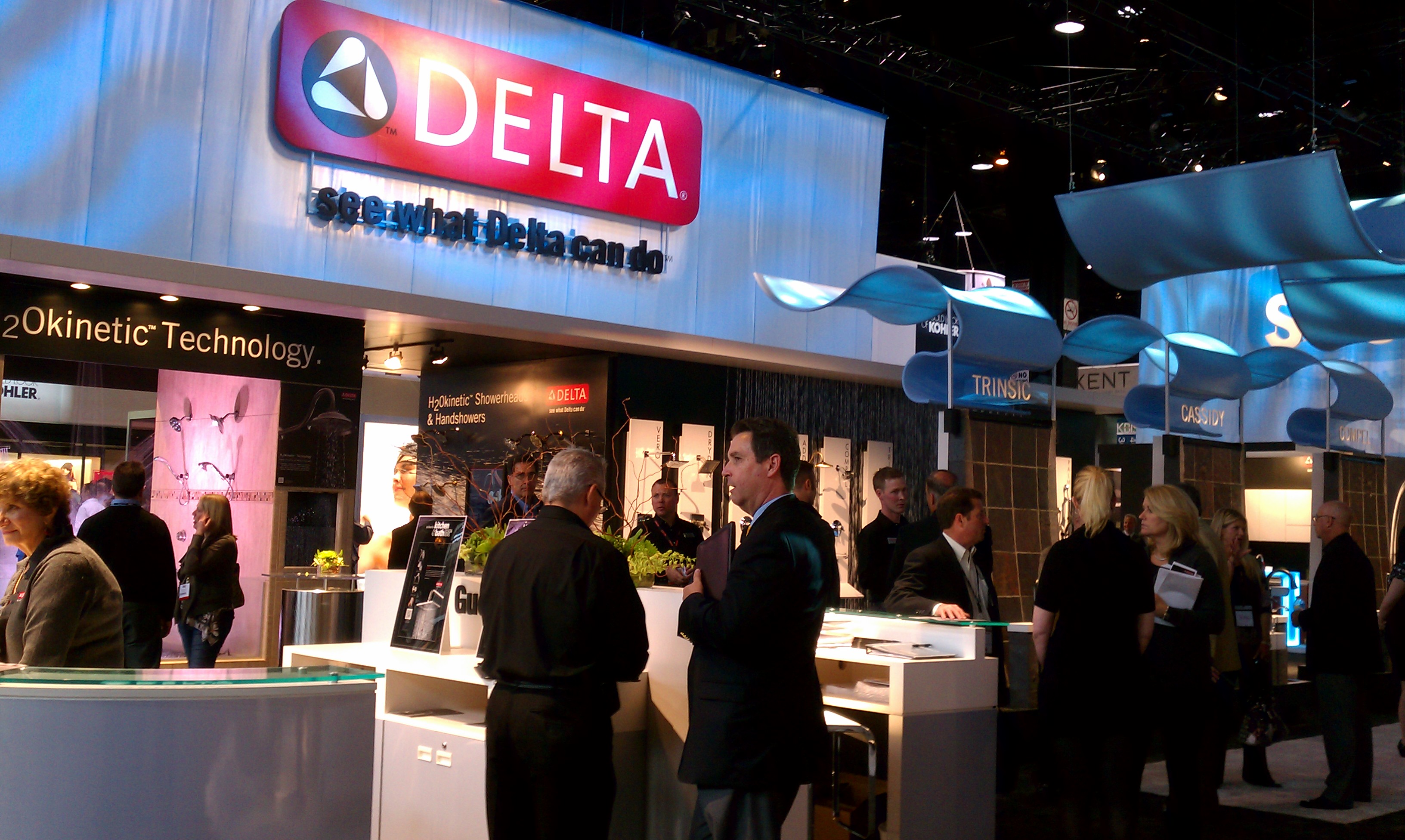 The Delta Faucet booth at KBIS 2012, photo by Hanson Inc.