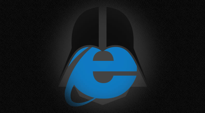 Internet Explorer meets Darth Vader